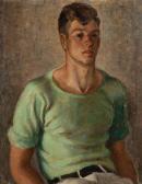 Dornbush Adrian 1900-1970,Jerry, Man in Green Shirt,1932,Cottone US 2022-05-05