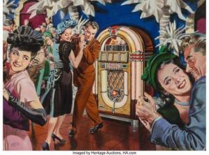 DORNE Albert 1904-1965,Good Tip for a Good Time, Saturday Evening Post in,Heritage US 2021-04-29