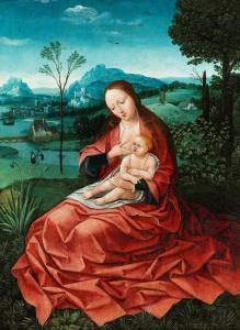 DORNICKE van Jan 1500-1500,MARIA LACTANS IN LANDSCHAFT,Hampel DE 2021-03-25