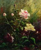 DORU Gheorghe Ionescu 1889-1988,Naturăstatică cu flori de trandafiri,Monavissa RO 2010-01-24