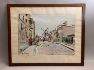 DORVILLE Jean 1902-1985,Le moulin de la Galette Montmartre; La Vieille Egl,1952,EVE FR 2022-02-24