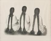 DOSAMANTES Francisco 1911-1986,Three women with braided hair,John Moran Auctioneers US 2017-11-14
