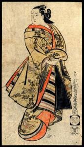 DOSHIN Kaigetsudo 1710-1720,A Standing Courtesan,1710,JWPPA US 2007-09-29