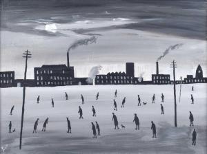 DOTT VINCENT,Industrial landscape with figures,Peter Wilson GB 2023-09-28