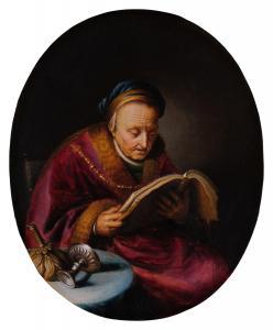 DOU Gerrit 1613-1675,An elderly woman, traditionally identified as Remb,Sotheby's GB 2023-01-27