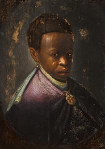 DOU Gerrit 1613-1675,Portrait of an African boy, bust-length,17th Century,Sotheby's GB 2023-07-07
