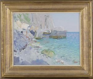 DOUGARJAPOV Bato 1966,'The Calm' (Coastal Landscape),20th century,Tooveys Auction GB 2019-12-04