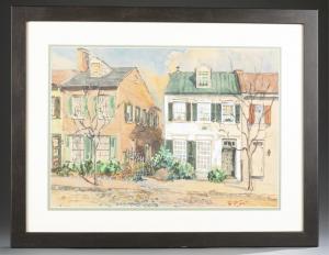 DOUGHERTY B.H,Untitled Old Town Alexandria Street Scene,20th century,Quinn & Farmer US 2018-09-15