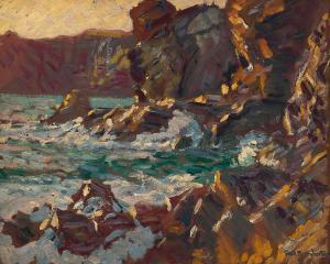 DOUGHERTY Paul 1877-1947,Waves Breaking at Sunset,Bonhams GB 2023-11-08