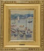 DOUGHTEN Alice Browning 1880-1969,The Dock at East Gloucester, Mass,Eldred's US 2014-04-05