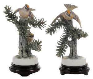 DOUGHTY Dorothy 1892-1962,Golden Crowned Kinglets,Brunk Auctions US 2017-05-19