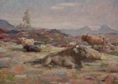 DOUGLAS Andrew 1870-1935,Highland cattle on the moor,Christie's GB 2007-09-26