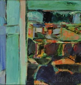 DOUGLAS Edwin 1935,Green View from Window,Skinner US 2011-06-25