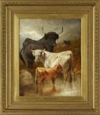 DOUGLAS Edwin James 1848-1914,"Highland Cattle",1879,New Orleans Auction US 2011-06-04