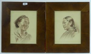 Douglas Goray 1920-1978,Native portraits,Burstow and Hewett GB 2017-12-20