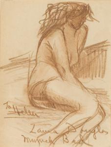 DOUGLAS Laura Glenn 1896-1962,Nude at Munich Baths,1927,Heritage US 2008-05-09