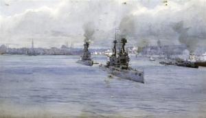 DOUGLAS W Smith,British Fleet off Constantinople,1918,Gorringes GB 2010-05-12