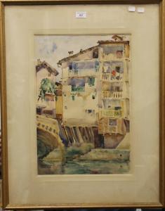 DOUGLAS WELLS Robert 1875-1963,Continental Street Scene,Rowley Fine Art Auctioneers GB 2020-08-29