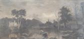 DOUGLAS William 1780-1832,River landscape,Golding Young & Mawer GB 2015-10-21