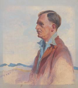 DOUGLASS MAINDS Allan 1881-1945,Portrait of a Gentleman, Head and shoulders,Tennant's GB 2023-03-24