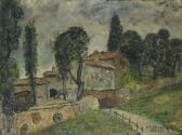 DOUGY Edouard 1912-1989,Paesaggio,1937,Galleria Pananti Casa d'Aste IT 2013-09-22