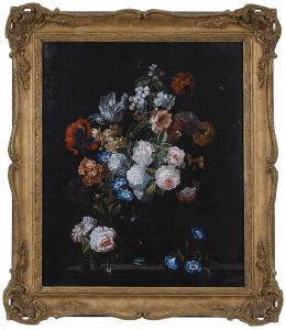DOUST van Jan 1800-1800,Floral Still Life on a Table,Brunk Auctions US 2021-07-09