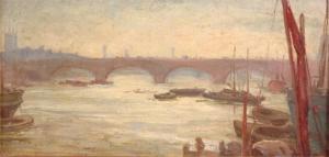DOVASTON Margaret Isabel 1884-1954,The river Thames,John Nicholson GB 2009-09-23