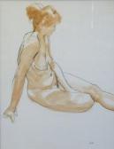 DOVE STEPHEN,Seated nude,1990,David Lay GB 2011-01-13