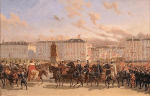 DOVIANE Auguste 1825-1887,Fête de l'Escalade à Genève,Beurret & Bailly CH 2015-06-20