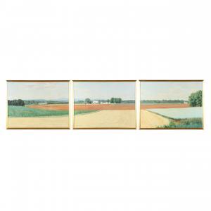 DOWDELL Elaine 1931-2014,Yadkin Places VIII Triptych,1986,Leland Little US 2024-02-01