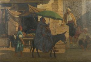 DOWLING Robert Hawke 1827-1886,A Street Scene In Cairo,Leonard Joel AU 2018-03-20