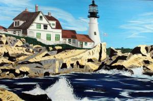 DOWNES Rory,The Lighthouse,Gormleys Art Auctions GB 2015-04-14