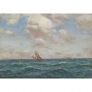 DOWNIE Patrick 1854-1945,A SCHOONER IN A BREEZE,1928,Lyon & Turnbull GB 2024-02-13