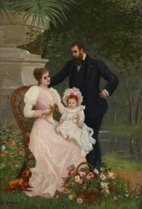 DOYEN Gustave 1837-1923,Portrait de famille,Millon & Associés FR 2019-11-20