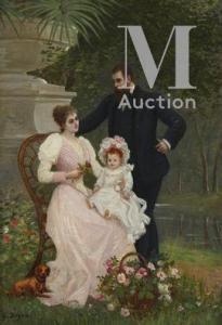 DOYEN Gustave 1837-1923,Portrait de famille,Millon & Associés FR 2021-03-31