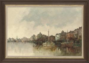 DOZEMAN Roelof 1924,A Dutch canal,Christie's GB 2009-07-14