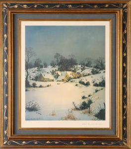 DRACHKOVITCH THOMAS Albert 1928-1978,Paysage de neige,Cannes encheres, Appay-Debussy FR 2024-02-22