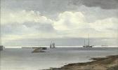 DRACHMANN Holger 1846-1908,Segelschiffe vor einer Küste,1868,Galerie Bassenge DE 2014-05-30