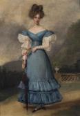 DRAHONET Alexandre J. Dubois 1791-1834,Portrait de Marie-Caroline de Bourbon-Sicile (179,Christie's 2015-09-28