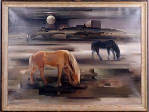 DRAIJER Rein 1899-1986,Les chevaux,Galerie Moderne BE 2022-09-05