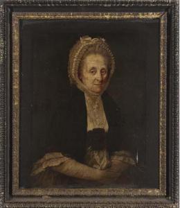 DRAKE Nathan 1728-1778,Portrait of a lady, half-length, in a black shawl ,1776,Christie's 2006-12-13