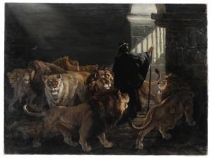 DRAKE William Henry 1856-1926,Daniel in the Lion's Den,Brunk Auctions US 2012-07-14