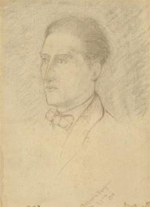 DREIER Katherine Sophie 1877-1952,Portrait Marcel Duchamp,1918,Villa Grisebach DE 2015-11-26