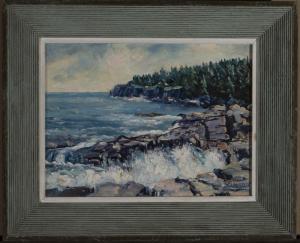 DREISBACH Clarence Ira 1903-2001,Surf, Acadia National Park, Maine,Barridoff Auctions US 2018-07-26