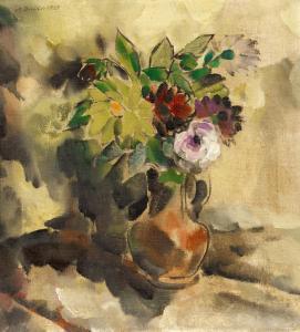 DRESCHER Arno 1882-1971,Blumenstrauß in einem Krug,1921,Van Ham DE 2019-06-05