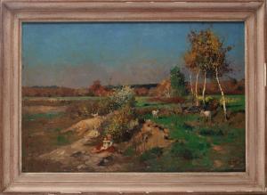 DRESSLER Hans 1869-1943,Weite, herbstliche Landschaft,Bloss DE 2016-10-04