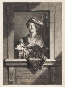 DREVET Pierre 1663-1738,Hyacinthe Rigaud self-portrait,1720,Veritas Leiloes PT 2022-06-02