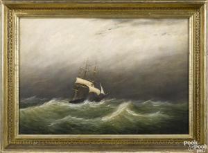 DREW Clement 1806-1889,ship portrait,Pook & Pook US 2015-10-03