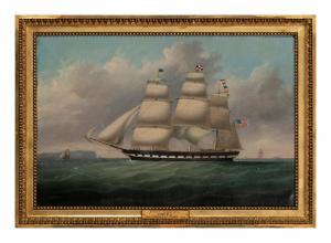 DREW Clement 1806-1889,The Clipper Ship Uriel,Hindman US 2024-03-14