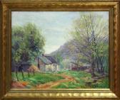 DREW Elbert G,White Barn in a Spring Landscape,Clars Auction Gallery US 2010-01-11